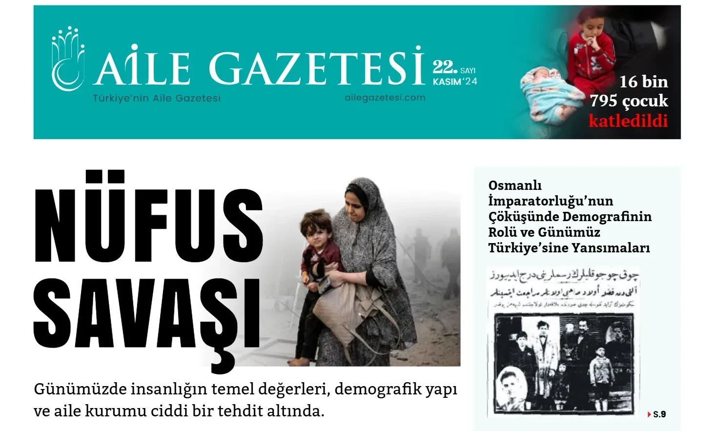 Aile Gazetesi’nin 22. Sayısı Çıktı!